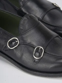 Mocassini tacco 1cm pelle nero