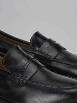 Mocassini tacco 2cm pelle nero