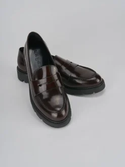 Mocassini tacco 2cm pelle testa