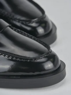 Mocassini tacco 1cm pelle nero
