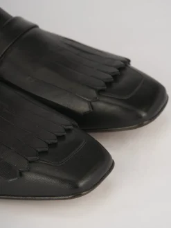 Mocassini tacco 1cm pelle nero