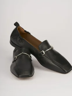 Mocassini tacco 1cm pelle nero