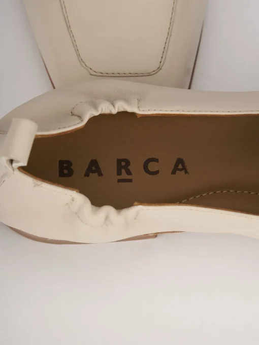 Mocassini tacco 1cm pelle beige
