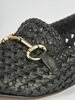 Mocassini tacco 1cm pelle nero