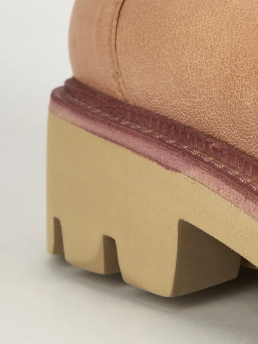 Mocassini tacco 1cm pelle rosa