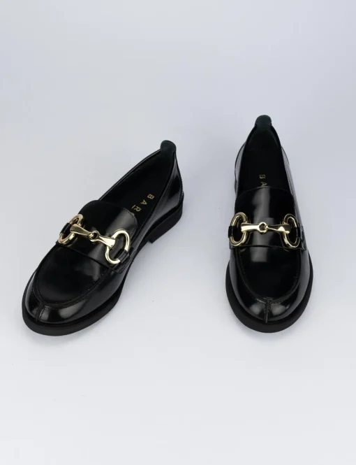 Mocassini tacco 2cm pelle nero
