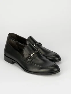 Mocassini tacco 1cm pelle nero