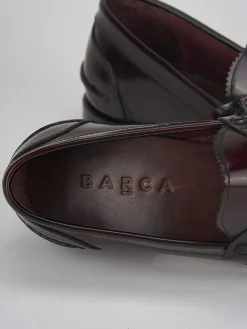 Mocassini tacco 2cm pelle bordo'