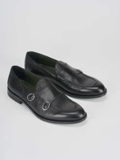Mocassini tacco 1cm pelle nero