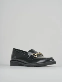Mocassini tacco 2cm pelle nero