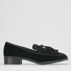 Mocassini tacco 2cm velluto nero