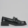 Mocassini tacco 3cm vernice nero