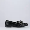 Mocassini tacco 1cm vernice nero