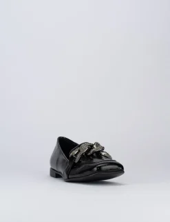 Mocassini tacco 1cm vernice nero