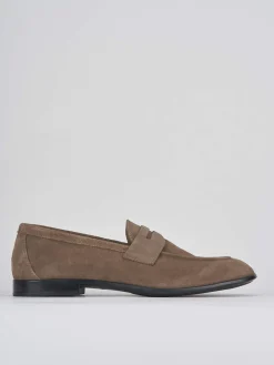Mocassino beige camoscio