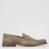 Mocassino beige camoscio