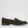 Mocassino monkstrap testa camoscio