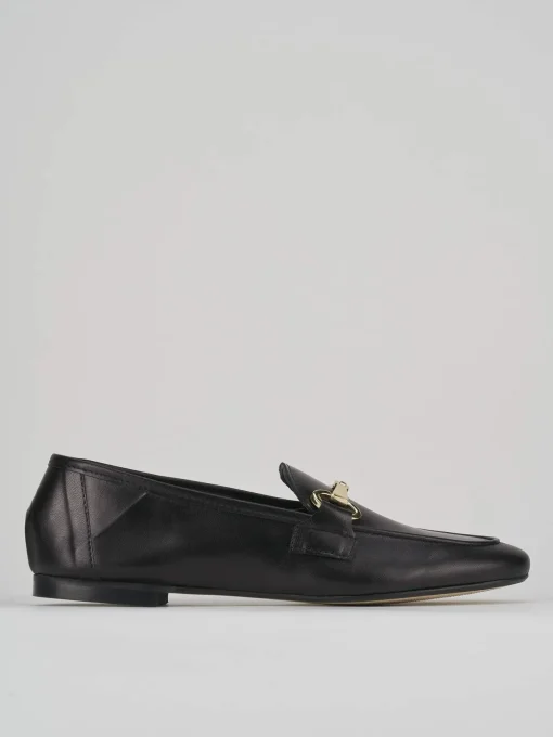 Mocassino nero pelle