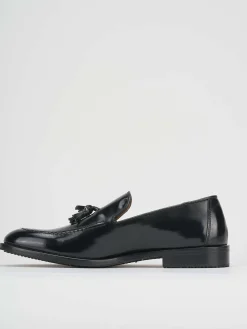 Mocassino nero pelle