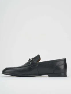 Mocassino nero pelle