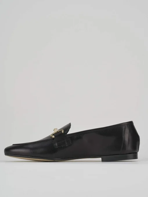 Mocassino nero pelle