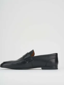 Mocassino nero pelle