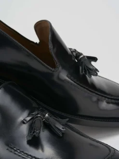 Mocassino nero pelle