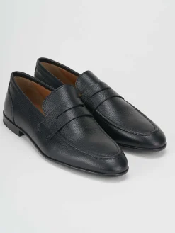Mocassino nero pelle