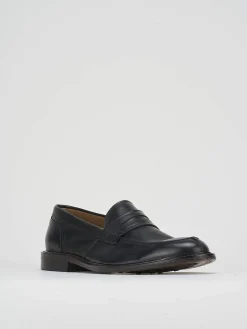 Mocassino nero pelle