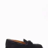mocassino tacco 2 cm blu
