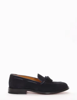 mocassino tacco 2 cm blu