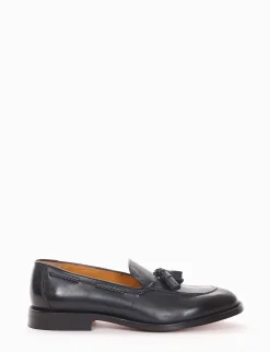 mocassino tacco 2 cm blu