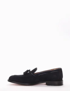 mocassino tacco 2 cm blu