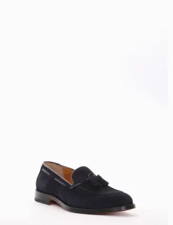 mocassino tacco 2 cm blu