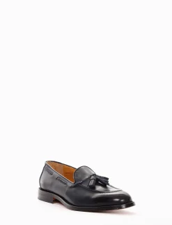 mocassino tacco 2 cm blu