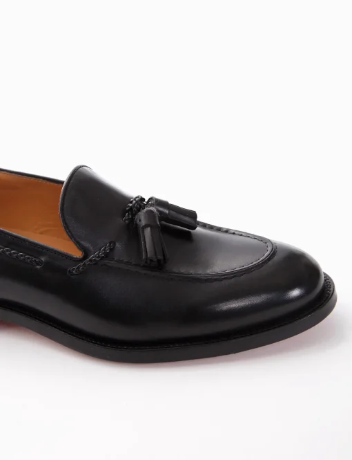mocassino tacco 2 cm nero