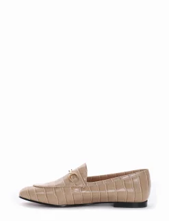 mocassino tacco 1 cm beige