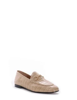 mocassino tacco 1 cm beige