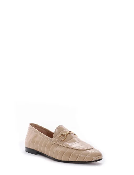 mocassino tacco 1 cm beige