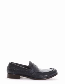 mocassino tacco 2 cm blu