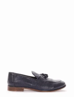 mocassino tacco 2 cm blu