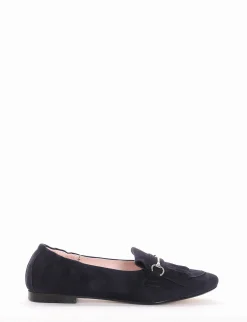 Mocassino tacco 1 cm blu