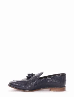 mocassino tacco 2 cm blu