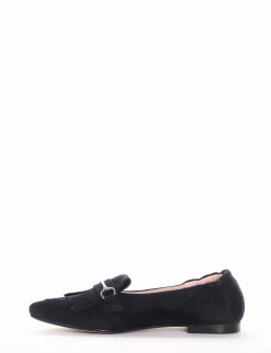 Mocassino tacco 1 cm blu