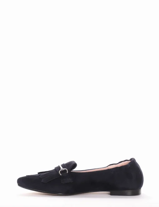 Mocassino tacco 1 cm blu
