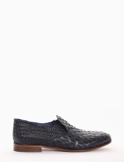 mocassino tacco 2 cm blu