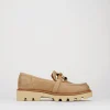 Mocassino tacco 1 cm camel