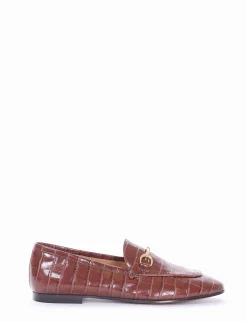 mocassino tacco 1 cm cuoio