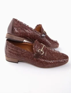 mocassino tacco 2 cm cuoio