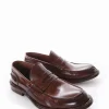 mocassino tacco 2 cm cuoio